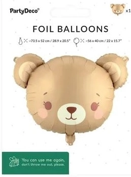 Foil Balloon Teddy Bear Mix 56 × 40 cm