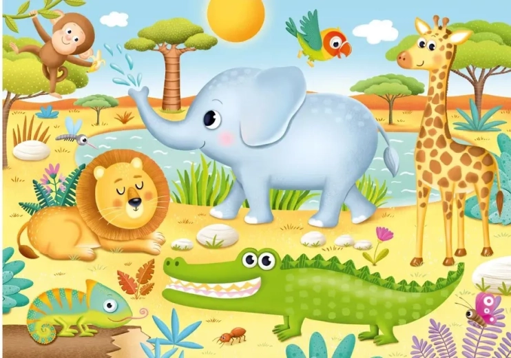 Pusle Aafrika loomad XL 15 tükki DINO