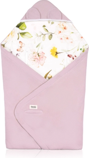 Lionelo mähkimistekk Pink Flower bambusest ja puuvillast