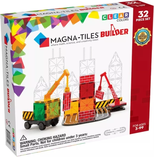 Magna-tiles magnetiline ehituskomplekt Builder (32 osa)
