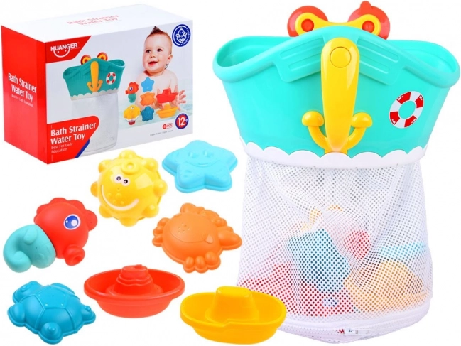 Vannitoamänguasjade korraldaja paadi kujul