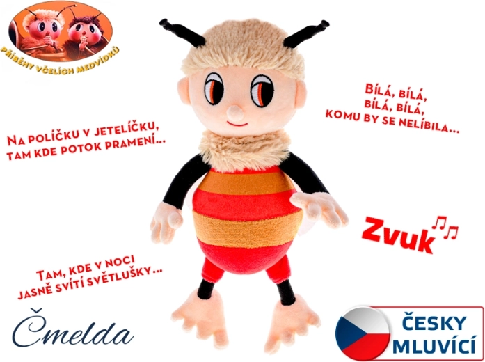 Räägiv plüüsist Čmelda 29 cm – Mesikarude lood
