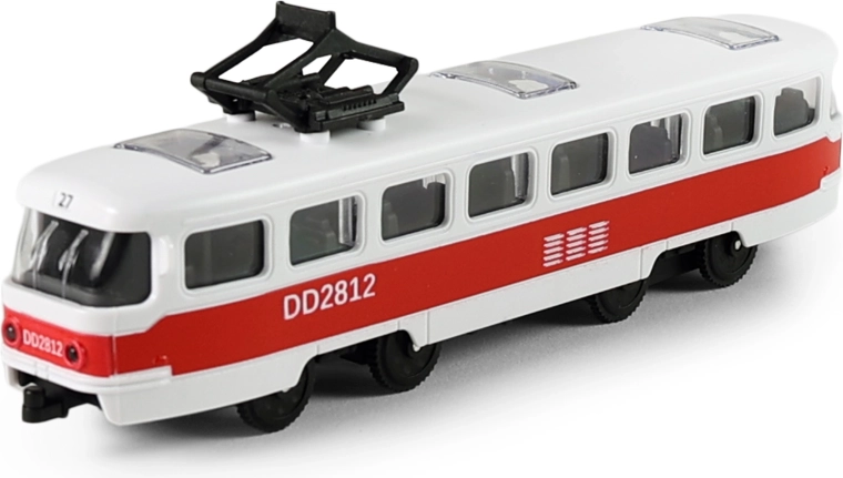 Linnatramm punane 16 cm hoorattaga