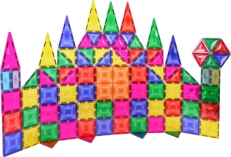 Magnetic 3D building set, 93 pieces