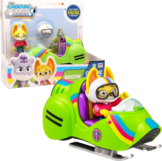 The Creature Cases loomamüsteeriumid figuur Kit Casey ja lumemootorratas – 1 tk