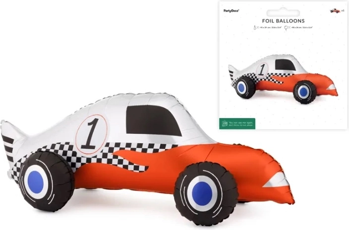 Seisev fooliumõhupall võidusõiduauto (mix) 90 × 34 cm