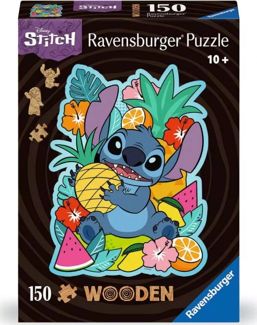 Ravensburger puidust kontuurpusle Disney: Stitch 150 tükki