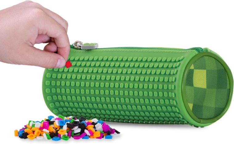 Pixie Crew round green pencil case