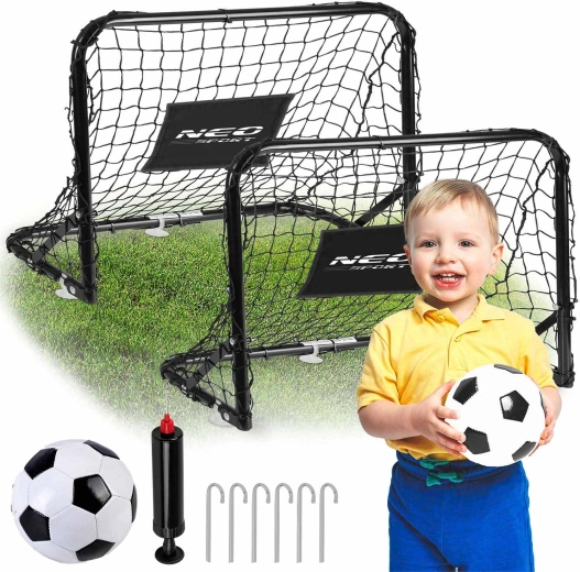 Neo-Sport Set of 2 Football Goals for Children