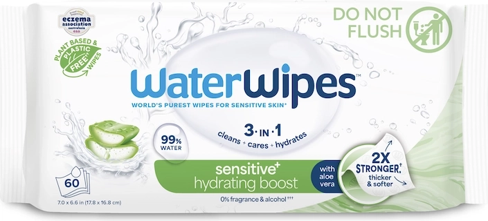 WaterWipes niisutavad niisked salvrätid aloe veraga 3in1 60 tk