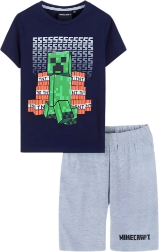 Minecraft dark blue-grey pajamas