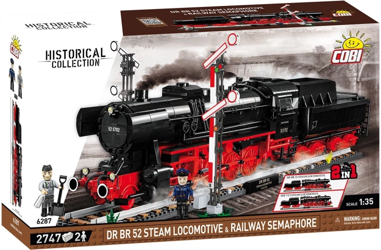 Cobi DR BR 52 auruvedur ja raudteesignaal 2 ühes 1:35