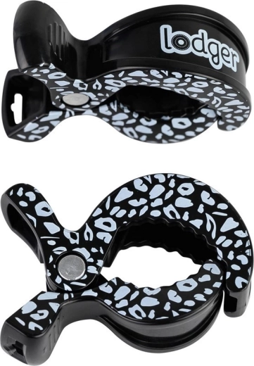 Lodger swaddle clip with print black dot - 2 pcs