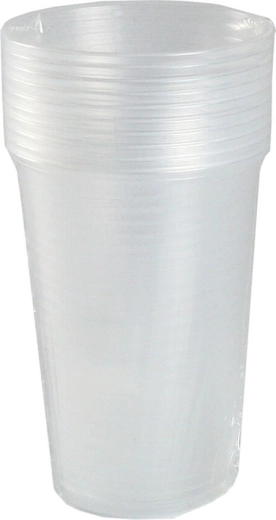 Plasttops 200 ml läbipaistev, korduvkasutatav (10 tk)