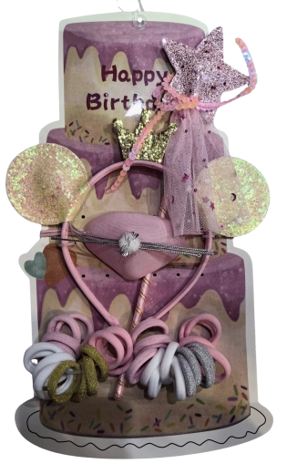 Roosa kingikomplekt juukseaksessuaare (35 tk)