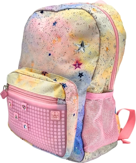 Pixie Crew small pink pixel backpack Glitternox