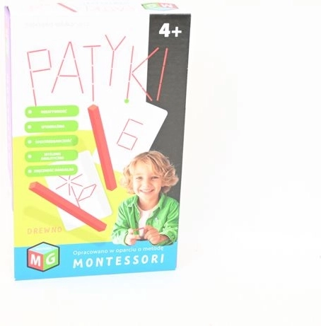 Montessori educational wooden stick building set