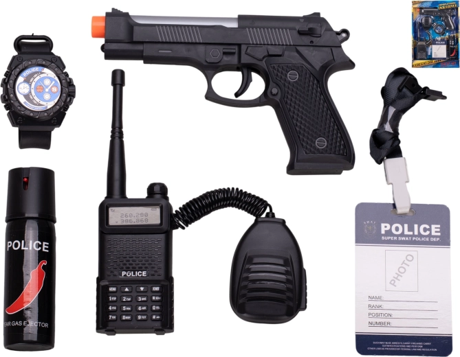 Police transport vehicles – set of 5 with flywheel
