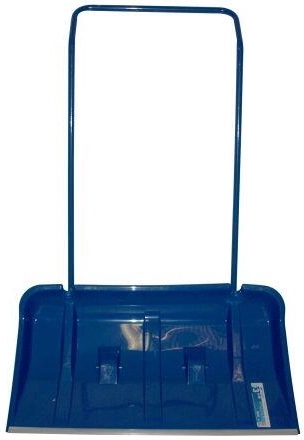 Snow pusher with aluminum edge and wheels 82 × 42 cm