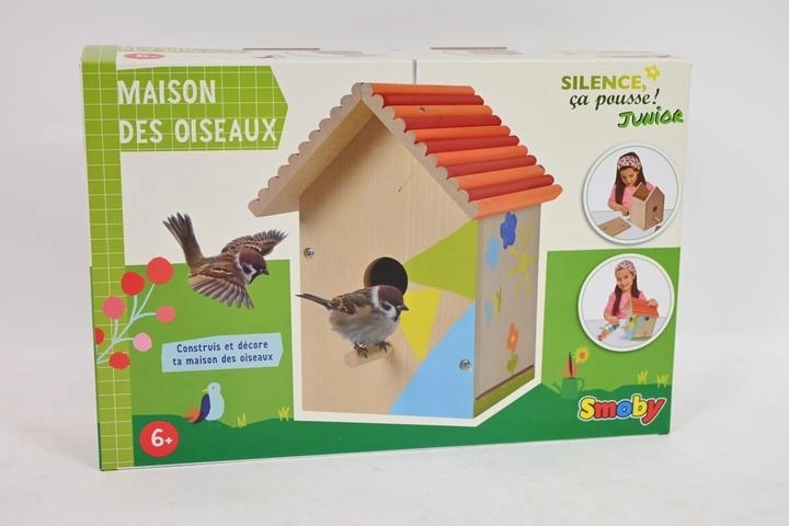 Smoby puidust linnumaja lastele kokkupanekuks ja värvimiseks