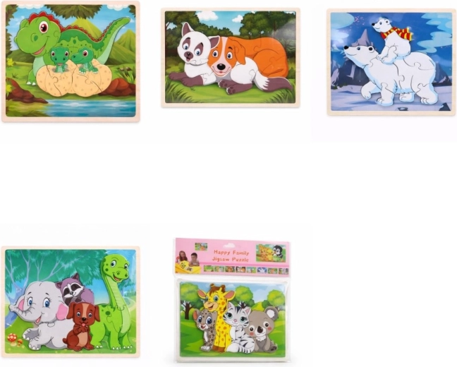 Wooden animal puzzle 22.5 × 14.5 cm
