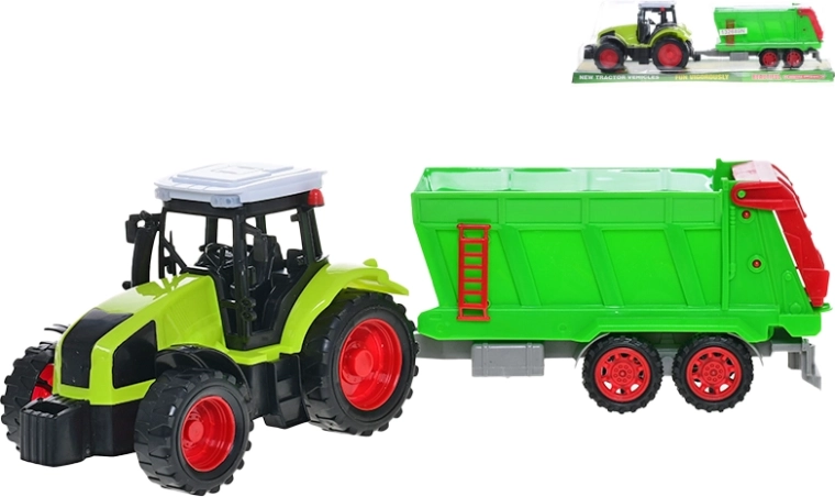 Inertspiduriga traktor haagisega 36 cm