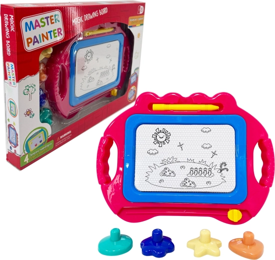 Small magnetic drawing board with stamps SPARKYS (multiple variants)