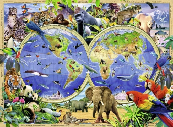 Ravensburger pusle Metsikute loomade maailm XXL 300 tükki