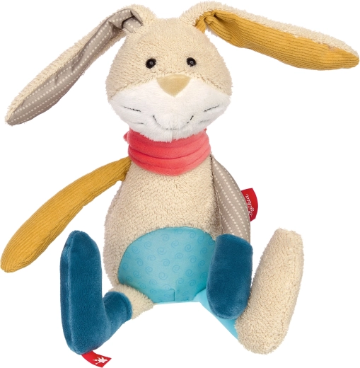 Sigikid patchwork bunny – first cuddle toy 31 cm