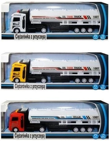 Truck with tanker trailer with lights and sound (Polish version)