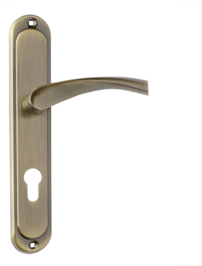 ATENA Door Hardware with Euro Cylinder 72, patina