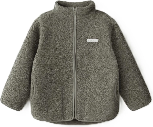Leokid fleece jacket Theo Vetiver Green 116