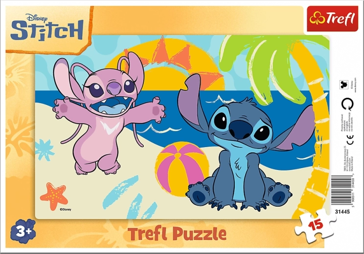 Trefl puzzle Lilo & Stitch: By the Sea (15 pieces)