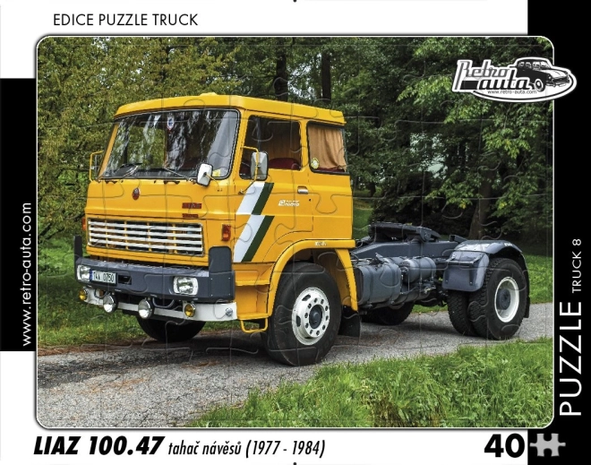 RETRO-CARS Puzzle – LIAZ 100.47 tractor unit, 40 pieces
