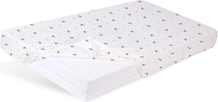 Babymatex pinguldatud džeršist voodilina beebivoodile 60 × 120 cm, karuke - 1 tk