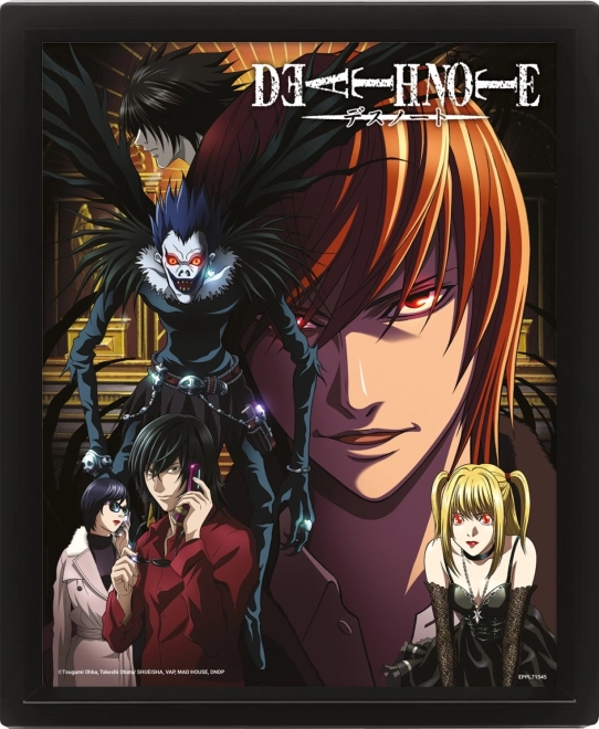Lentikulaarse efektiga 3D pilt DEATH NOTE