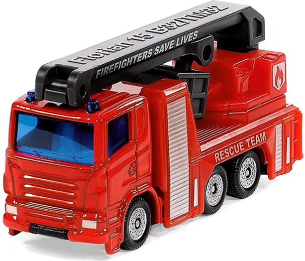 Rotating rescue platform and extendable ladder