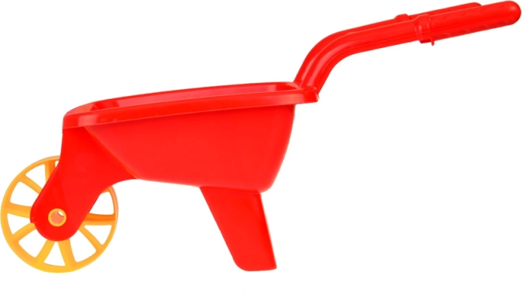 Lightweight and stable wheelbarrow for little helpers