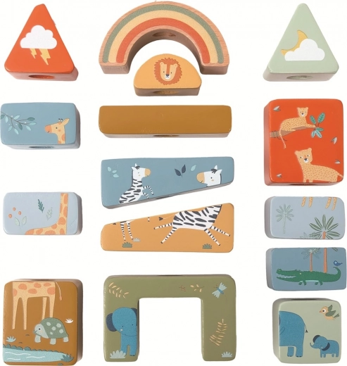 Creative building with Safari animals