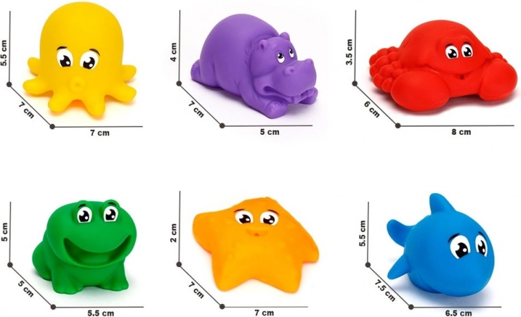 Colorful sea animals