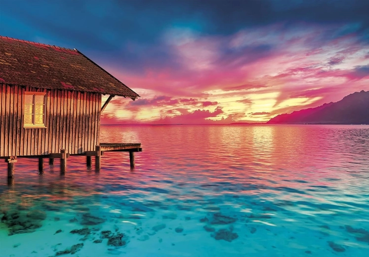 Soothing sunset motif