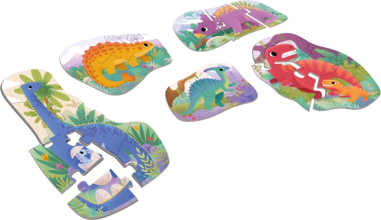 Mängides õppimine 5 dinosaurusega