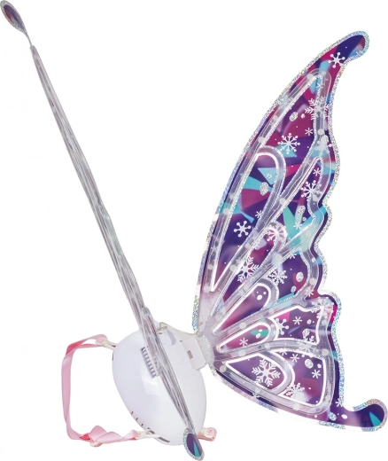 Interactive play: lights, music, and fluttering