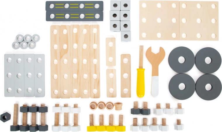 Rich set of 67 pieces and tools