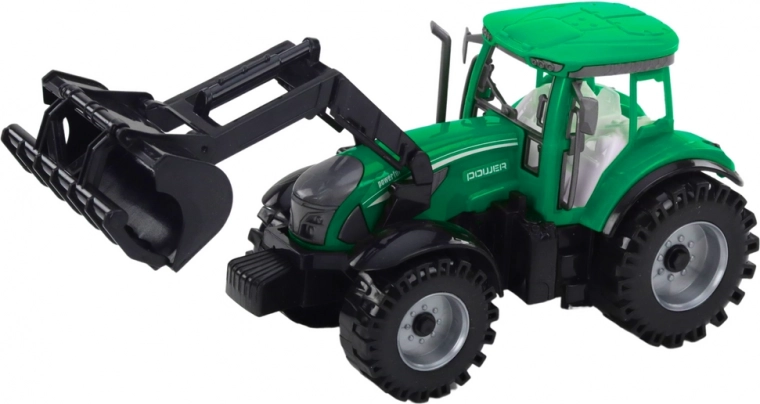 Realistlik traktor toimiva laaduriga