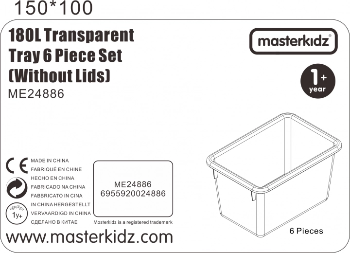 Set of 6 without lids
