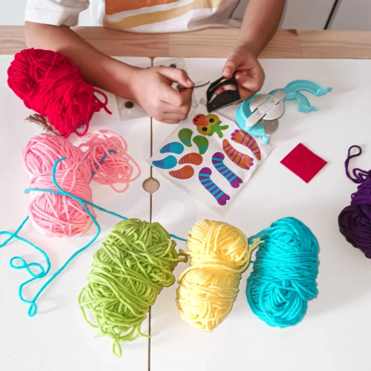 Erinevat värvi lõngad