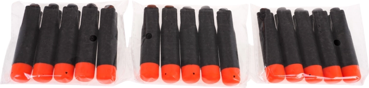 Safe foam darts with rubber tips