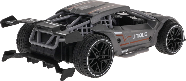 Metal body and rubber tires