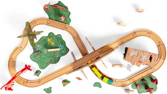Ühildub enamiku puidust rongiradadega